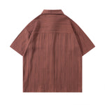 復古簡約短袖襯衫