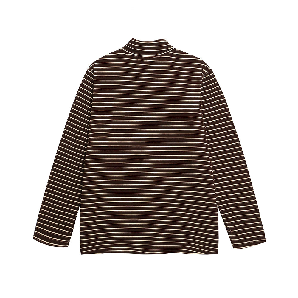 Embroidered striped long sleeves