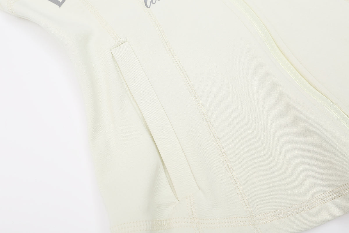 레트로 스포츠 컬러 블록 지퍼 긴팔