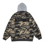 patchwork embroidered camouflage jacket