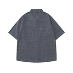 格紋短袖襯衫