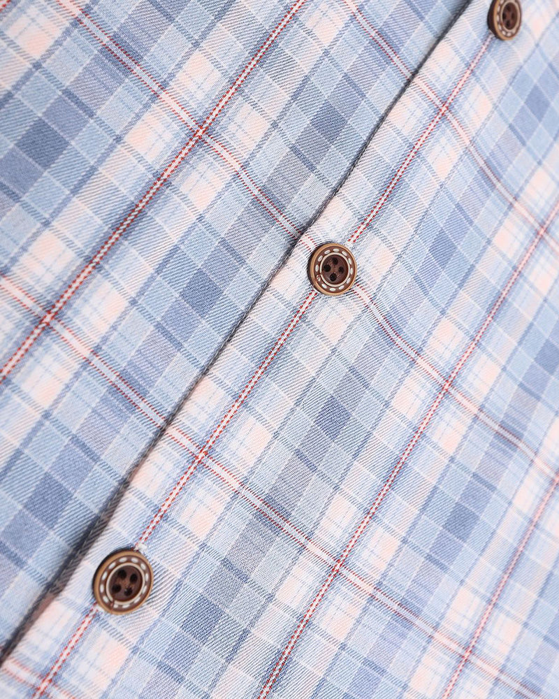 Retro colorblock short-sleeved shirt