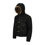 Retro hooded cotton jacket