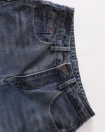 復古休閑牛仔長褲