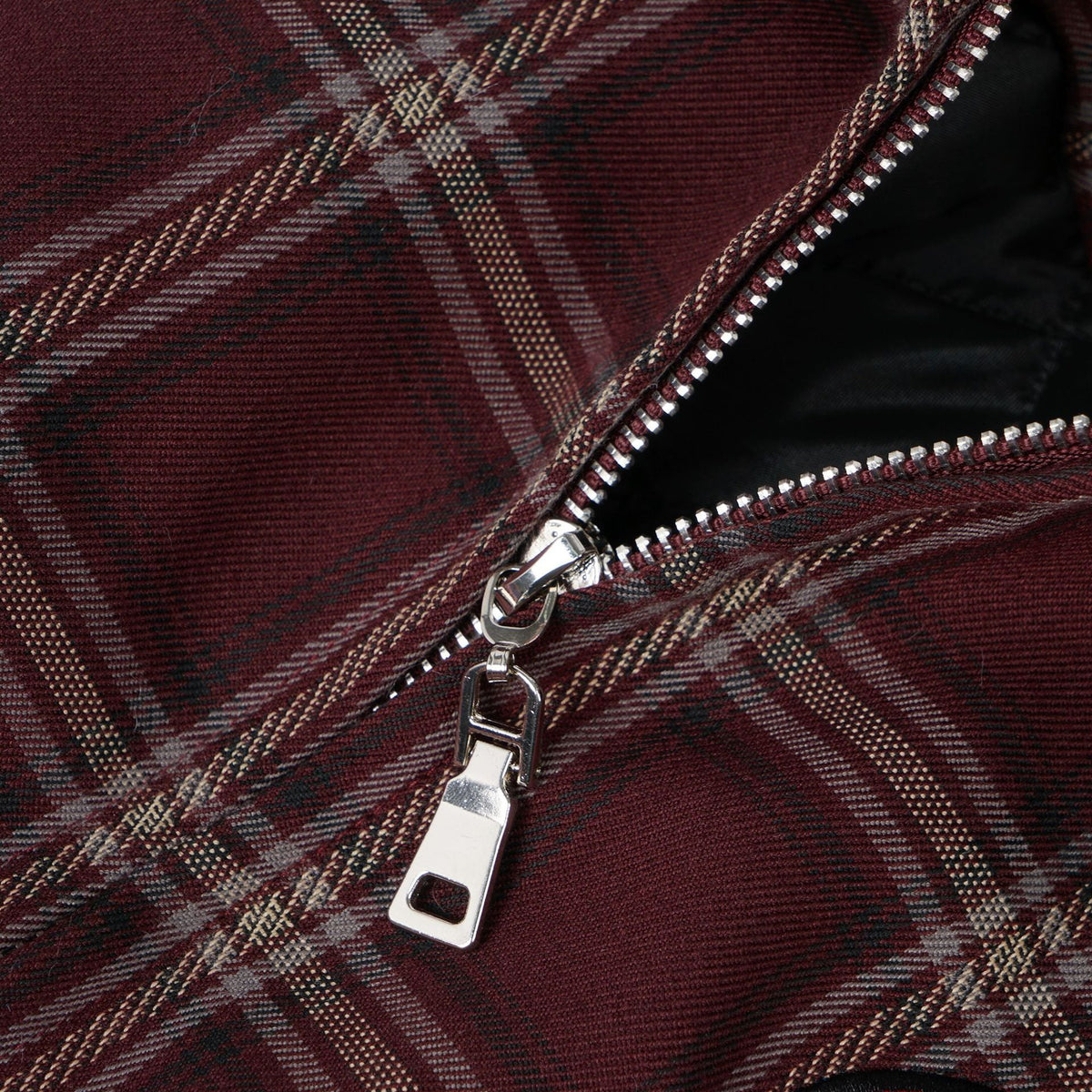 레트로 플레이드 코튼 재킷