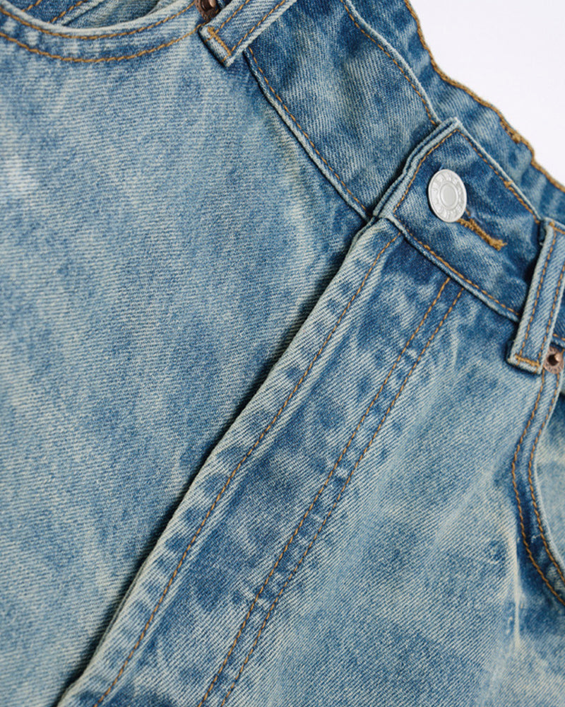 做舊水洗牛仔褲