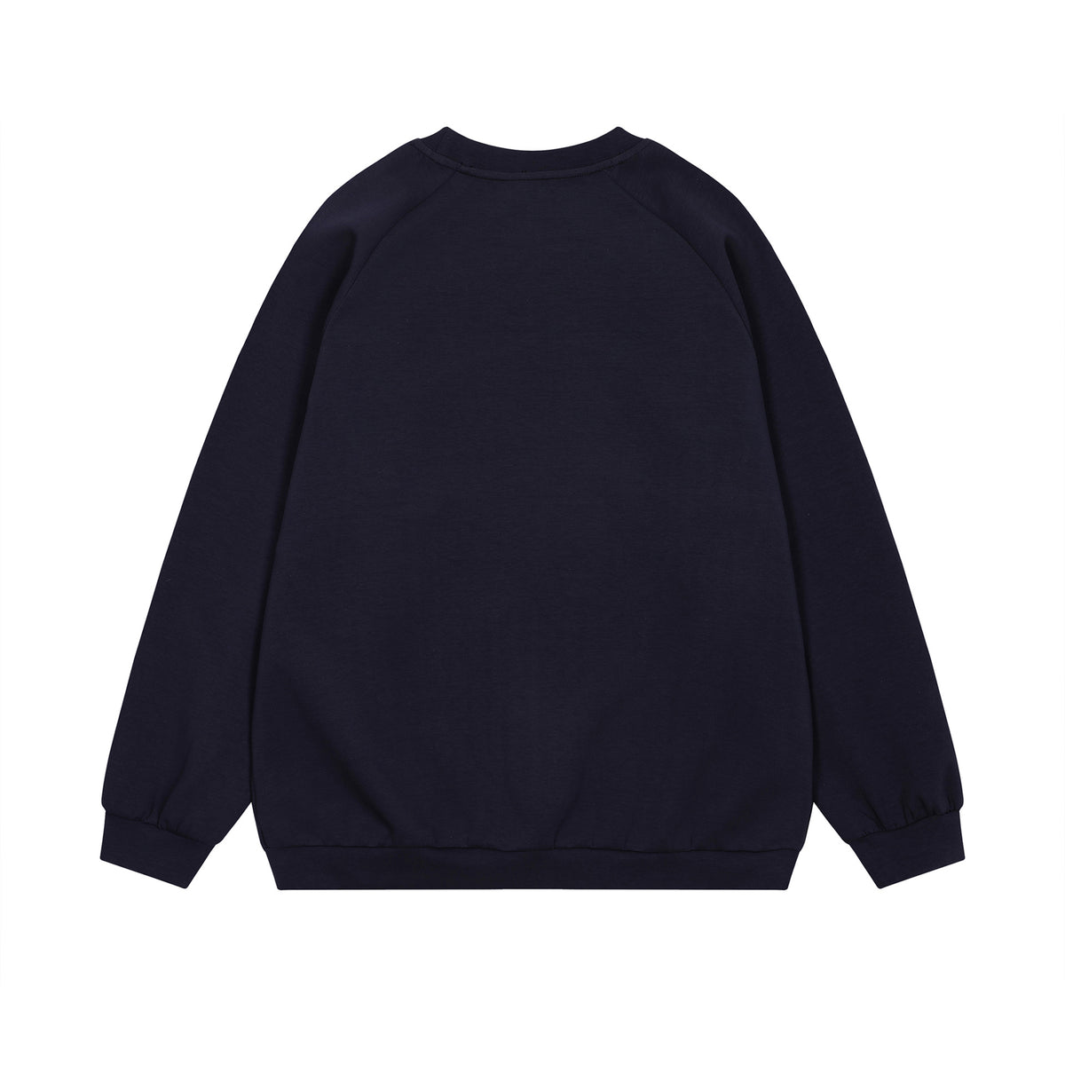 Retro color block crew neck sweatshirt