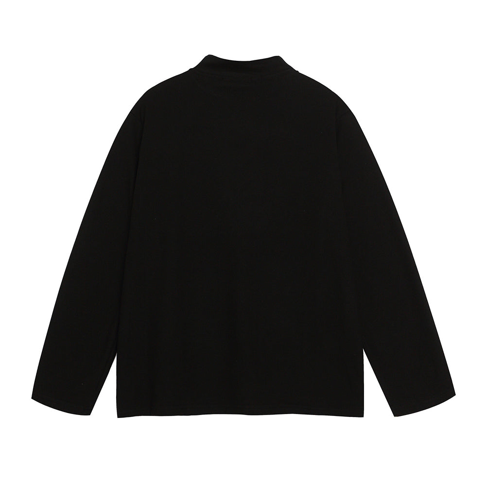 Solid color simple versatile long sleeves