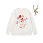 雙肩包玩偶情侶針織衫