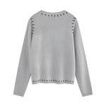 Short knitted sweater (women's style)