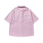 Retro striped shirt with tie