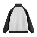 배색이 돋보이는 루즈하고 활용도가 높은 커플 자켓