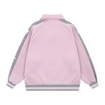 Retro contrast patchwork sweatshirt