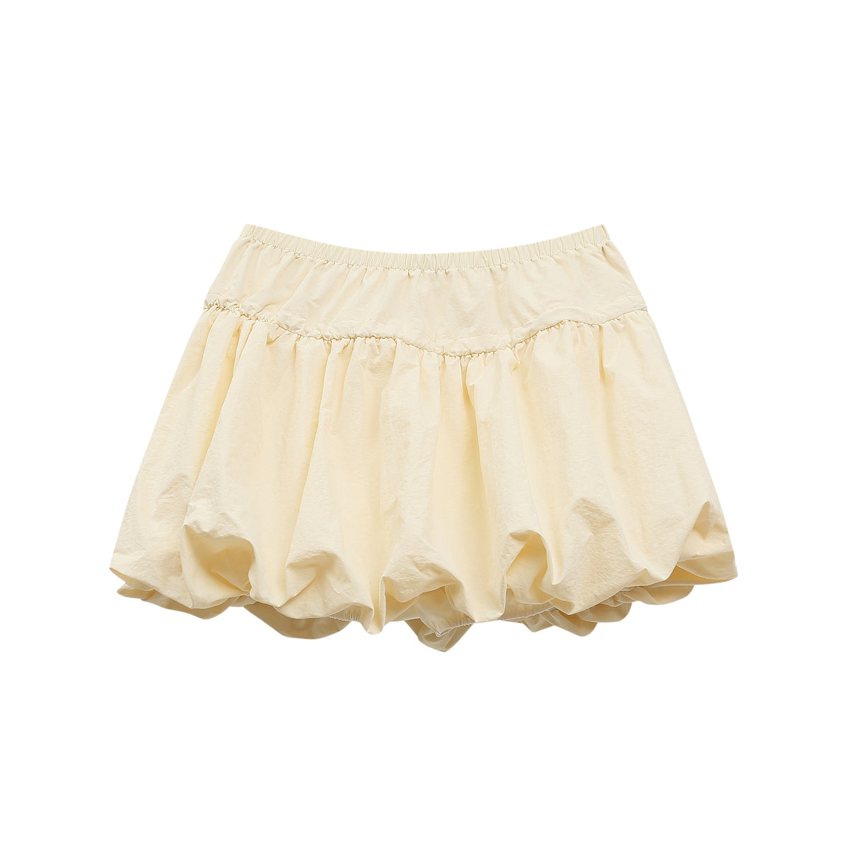 Sporty drawstring bud skirt