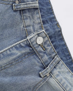 Embroidered Distressed Jeans
