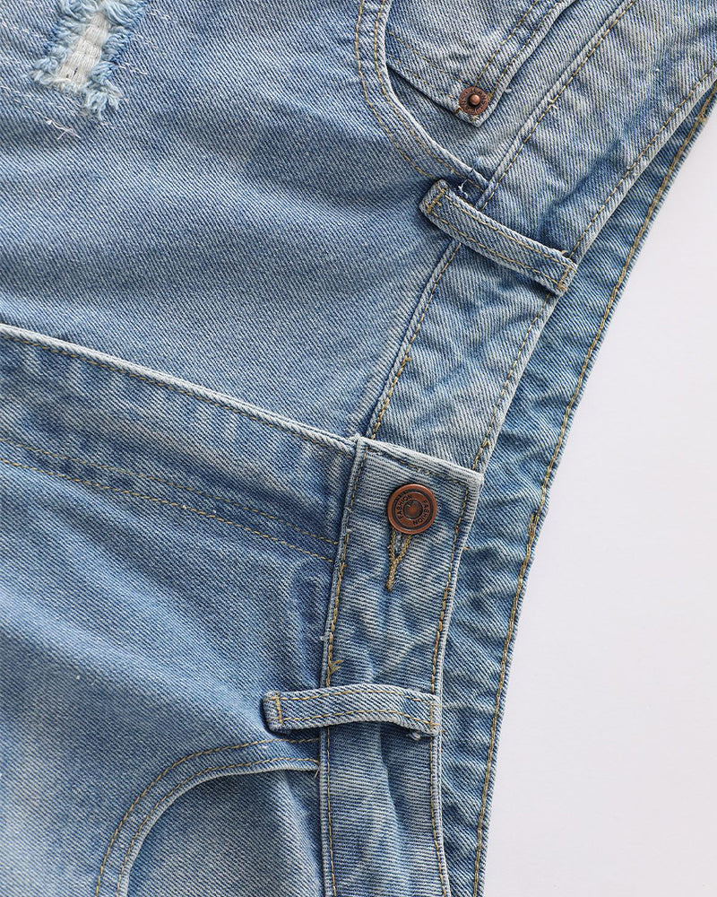 破洞休閑百搭牛仔褲