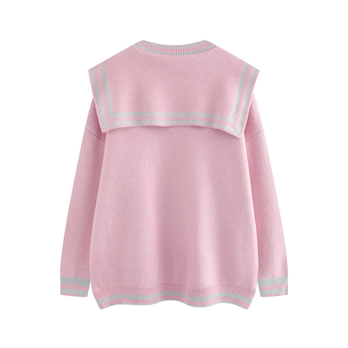 復古拼色針織毛衣