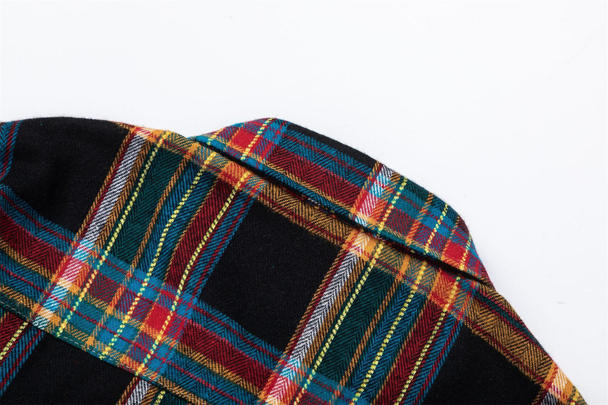 vintage plaid short sleeve shirt