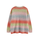 復古條紋撞色毛衣