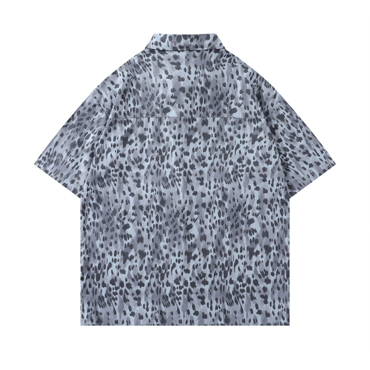 Vintage leopard print short sleeve shirt
