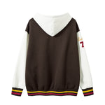 Retro hooded baseball uniform