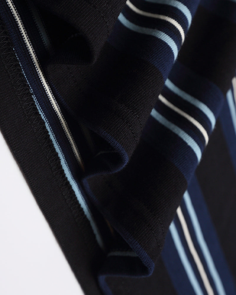 黑白條紋休閑衛衣