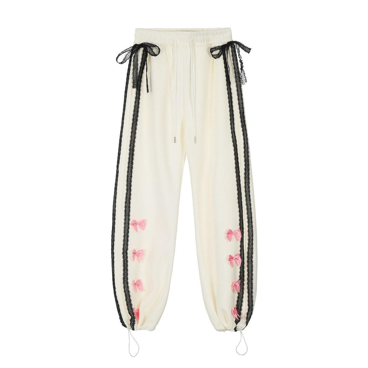 Cute embroidered casual trousers