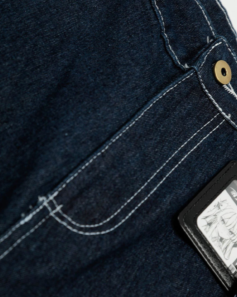 休閑復古牛仔五分短褲