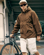 Washed casual overalls