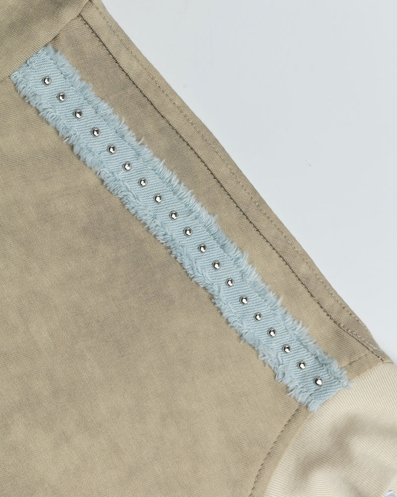 Retro embroidered polo short sleeves