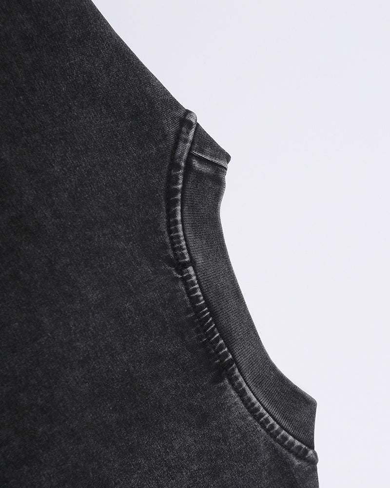 워시드 디스트레스드 반팔