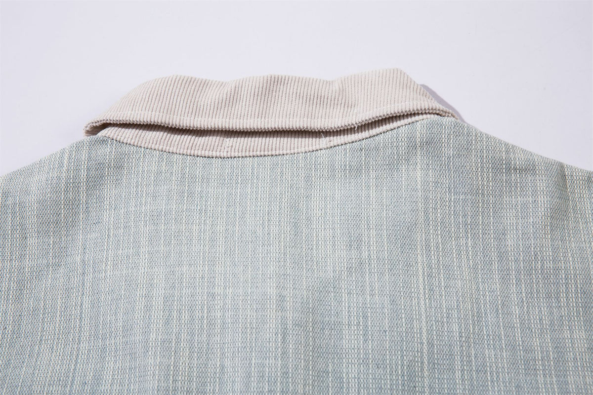 復古徽章情侶長袖