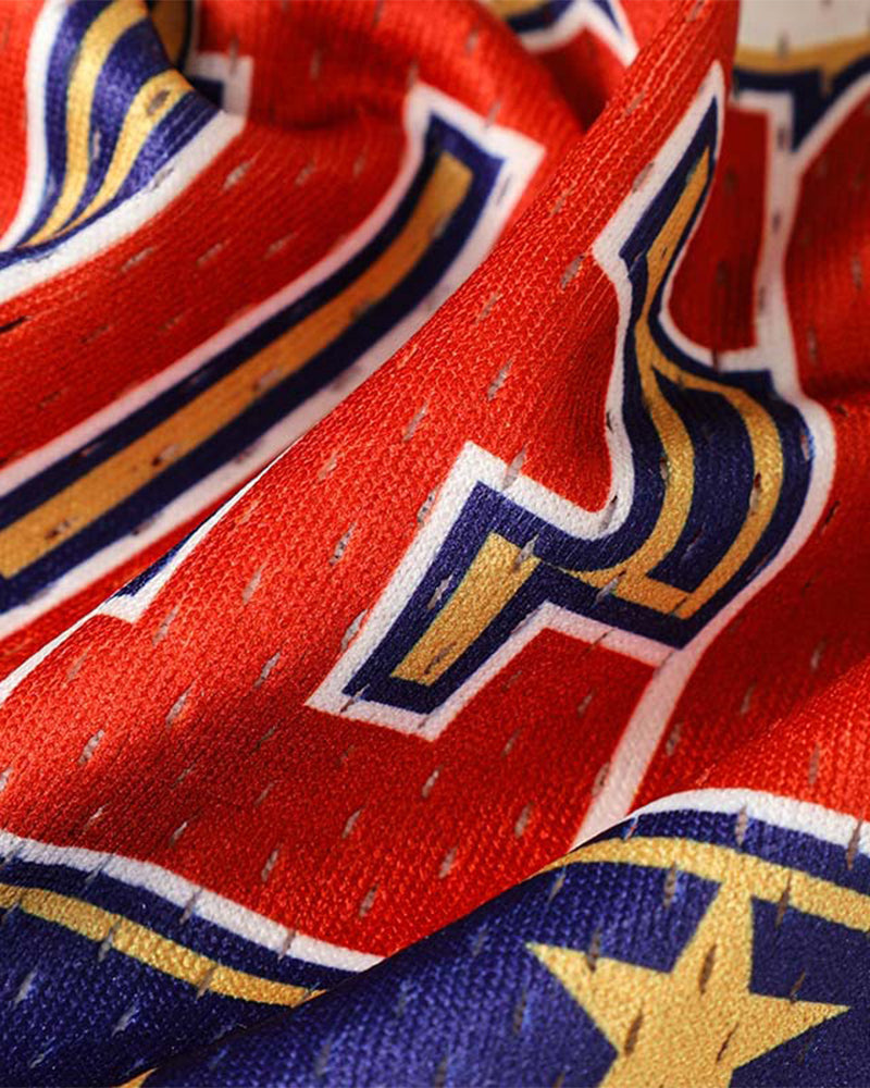 Retro print short sleeves