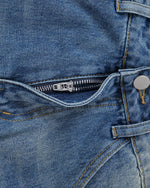 Loose casual denim cropped shorts