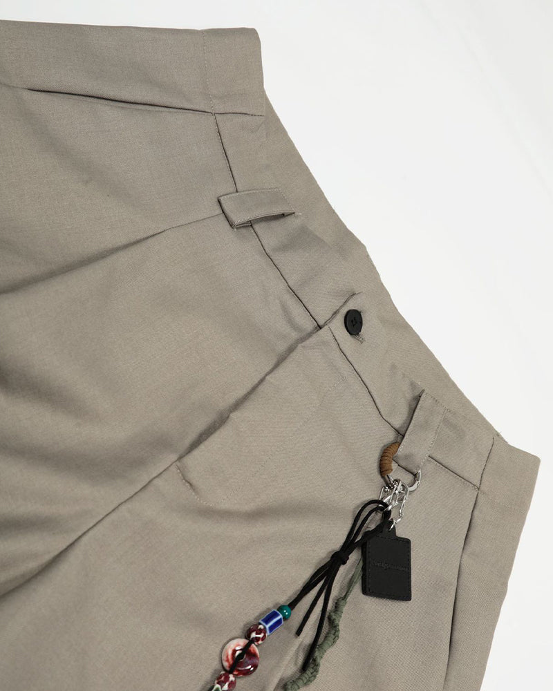 休閑直筒七分褲