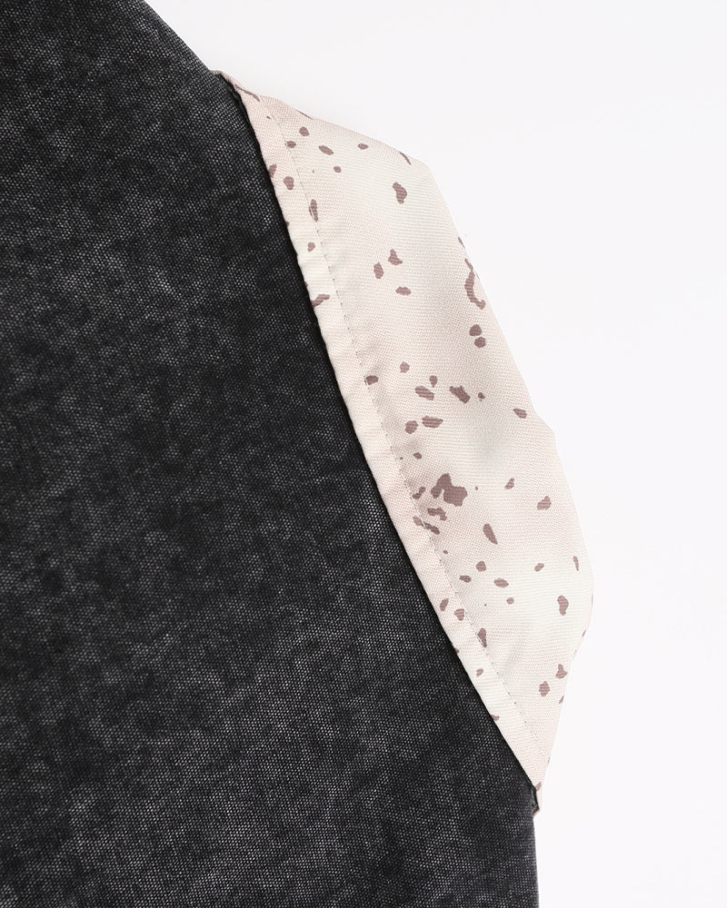 embroidered contrast jacket