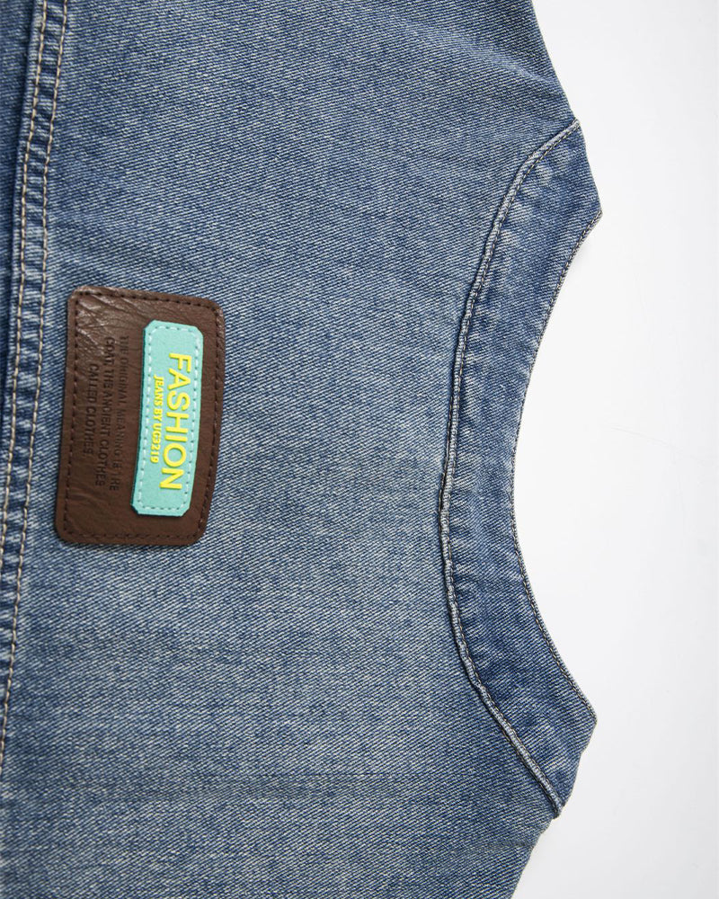 Colorful embroidered vest