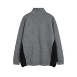 Retro letter turtleneck sweater