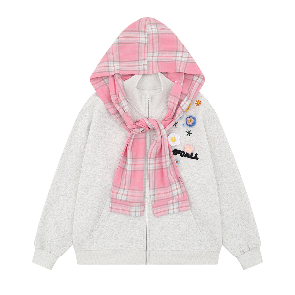 floral pattern sweatshirt