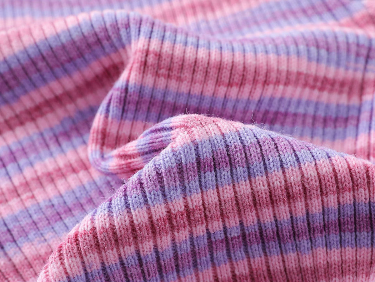 Retro striped knitted long sleeves (women's style)