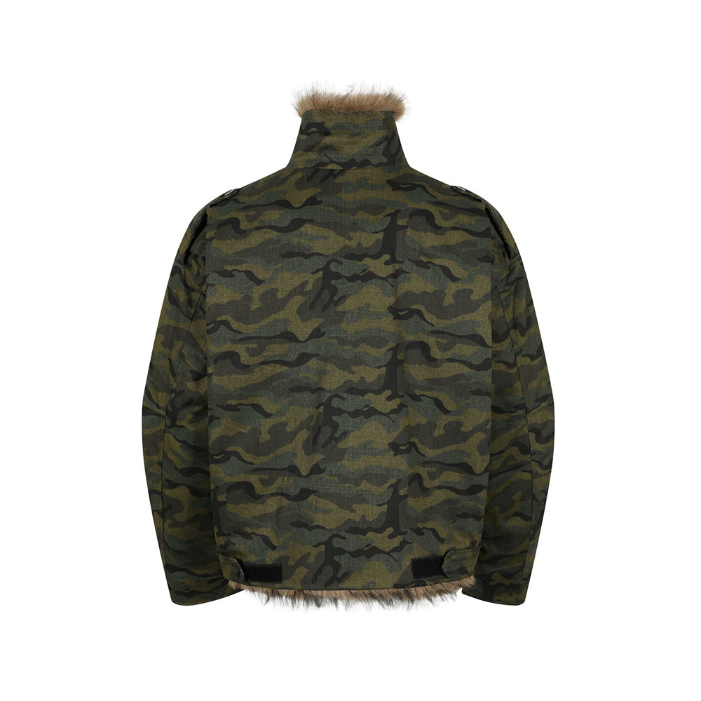 Casual camouflage cotton jacket