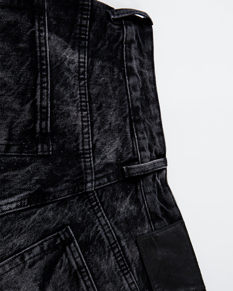 休閑個性牛仔長褲