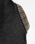 復古撞色長袖襯衫