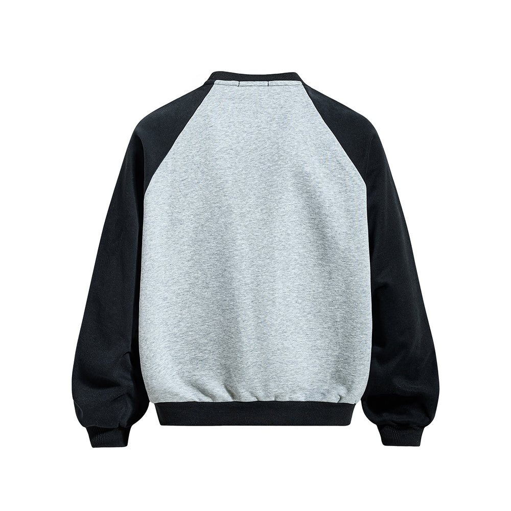 Casual color-blocked sweatshirt