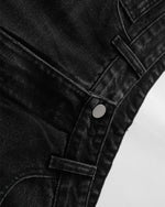 콘트라스트 데님 반바지