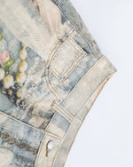 Distressed washed versatile shorts