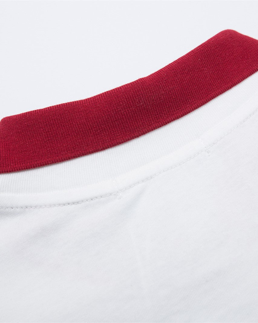 대조적인 색상 만화 짧은 소매