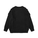 Vintage Butterfly Tassel Crew Neck Sweater