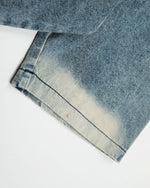 Loose and simple denim short sleeves