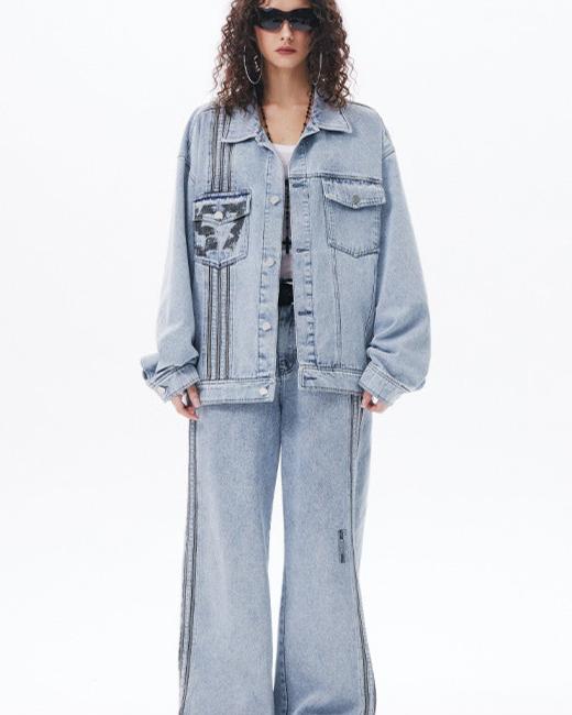 vintage loose denim jacket